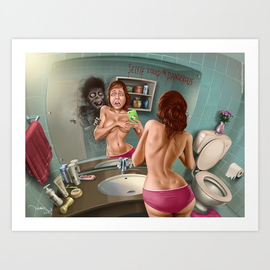 Selfie Art Print