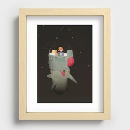Space kiddo Recessed Framed Print