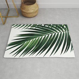 Tropical Green Palm Leaf #1 #botanical #decor #art #society6 Rug