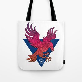 Eternal Raven- Red Gradient  Tote Bag