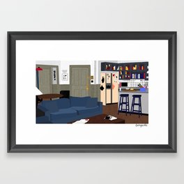 Jerry's apartment Framed Art Print