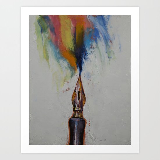 Ink Art Print