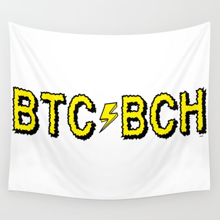 BTC BCH Wall Tapestry