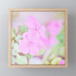 Soft Pinkness Texture Framed Mini Art Print