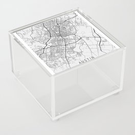 Austin Texas city map Acrylic Box