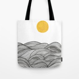 sun and waves Tote Bag