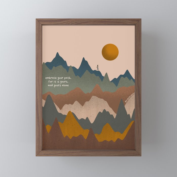 Your Path Framed Mini Art Print