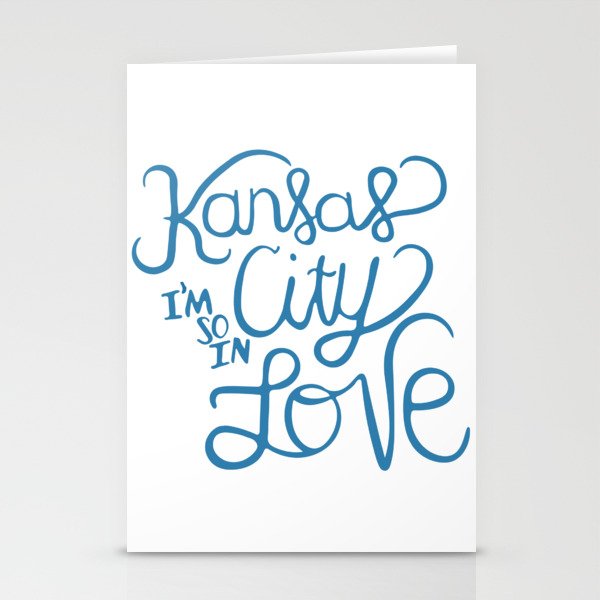 Kansas City I'm So In Love Stationery Cards