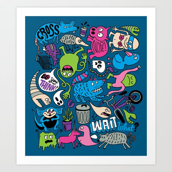 Wait, What? Art Print