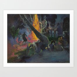 Upa Upa, The Fire Dance - Paul Gauguin Art Print