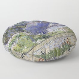 Houses at Auvers Floor Pillow