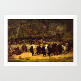 The Bear Dance, 1870 by William Holbrook Beard Art Print