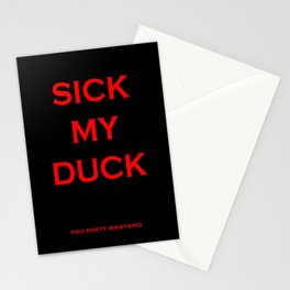 Sick My Duck Stationery Cards