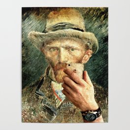 Van Gogh Selfie Portrait Poster