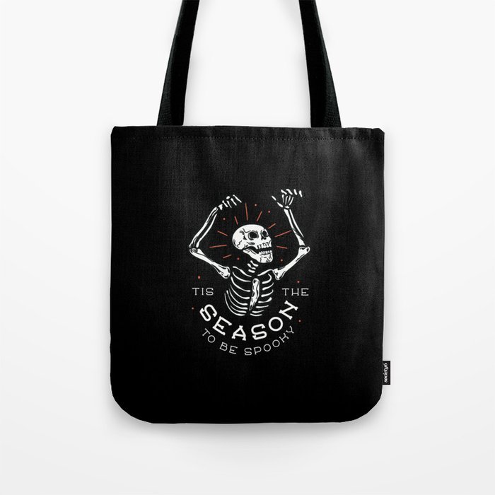 Skeleton Ghost Season Tote Bag