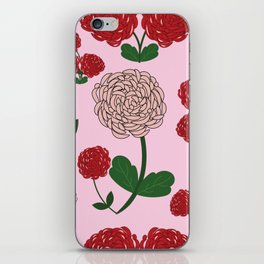 Red Flowers iPhone Skin