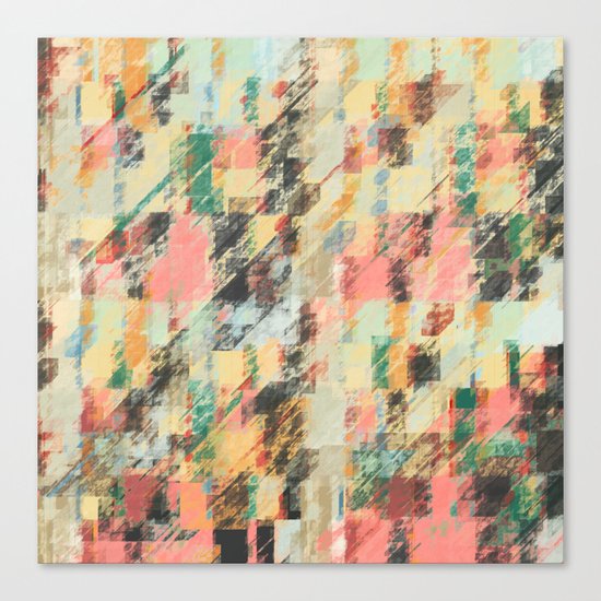 Pastel Colors Abstract Canvas Print