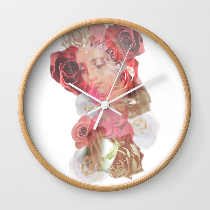 La Virgen de Guadalupe series: Las Rosas Wall Clock