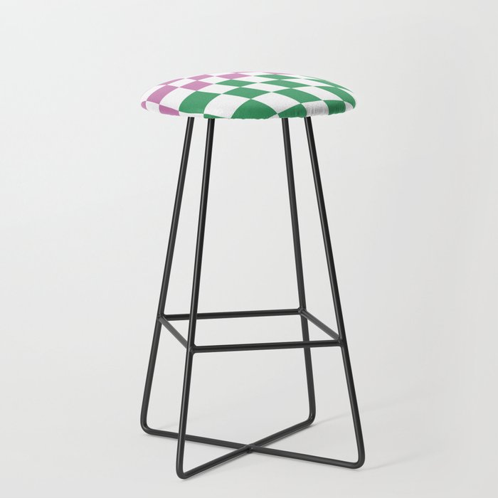 Colorful Checkerboard Pattern 1 Bar Stool