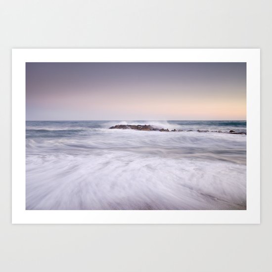 the force of the sea Art Print