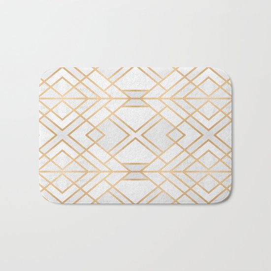 Golden Geo Bath Mat