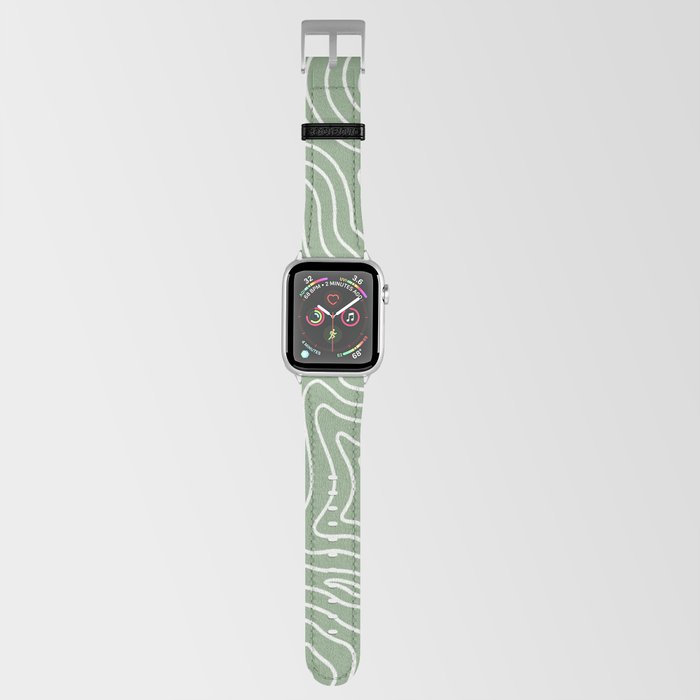 Topographic- Sage Green Apple Watch Band