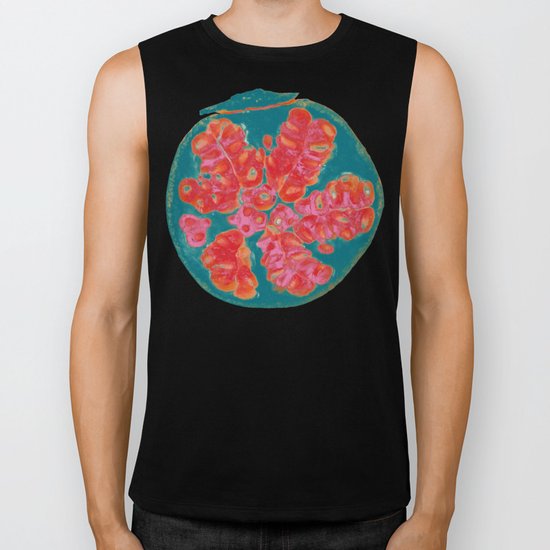 Pomegranate Biker Tank