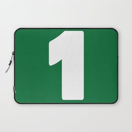 1 (White & Olive Number) Laptop Sleeve