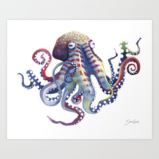 Octopus Art Print