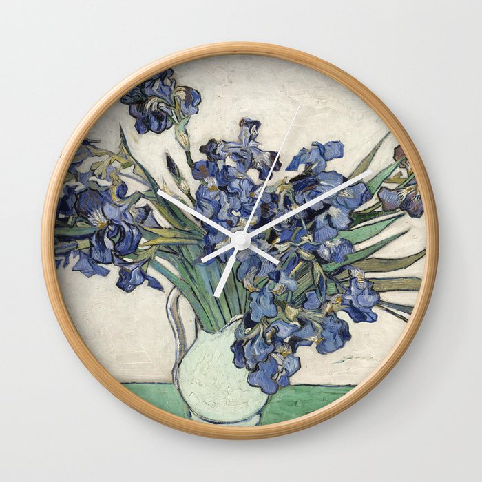 Vincent Van Gogh - Irises 2 Wall Clock