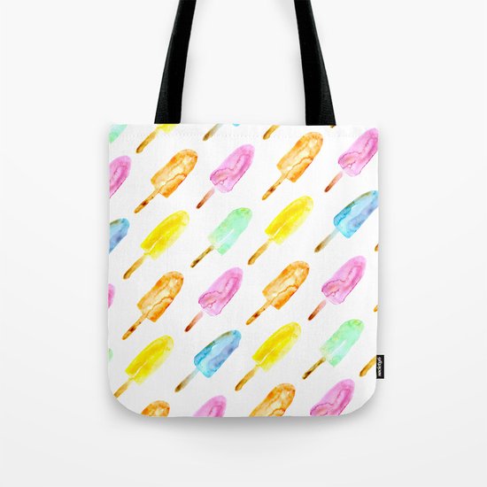 Watercolor popsicles Tote Bag