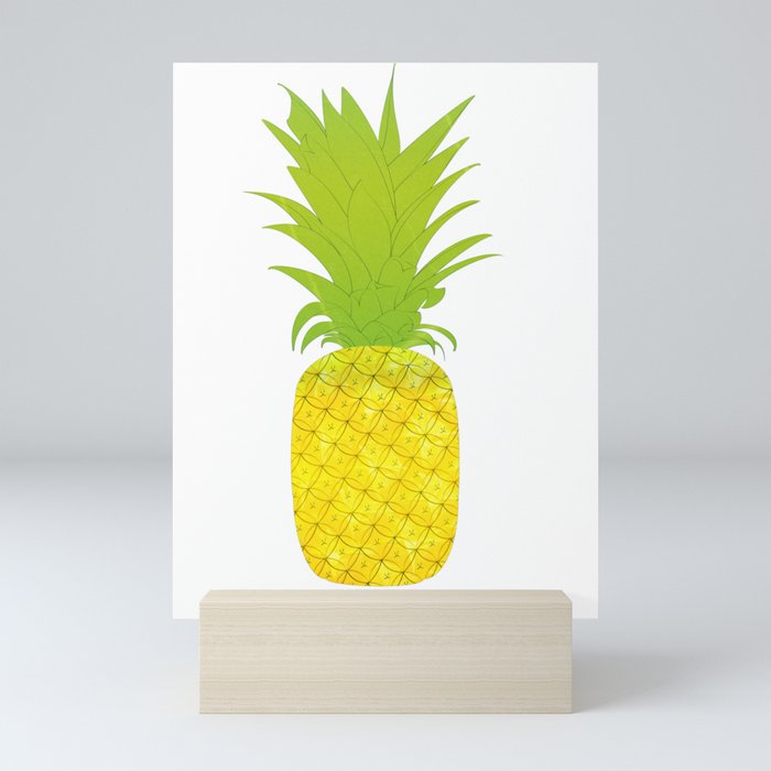 Yellow Pineapple Mini Art Print
