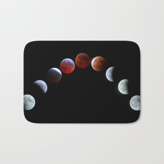 Moon Phases (Blood Moon) Bath Mat