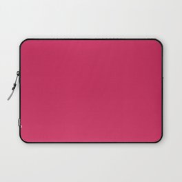 Sparkling Cosmo rose red solid color modern abstract pattern  Laptop Sleeve