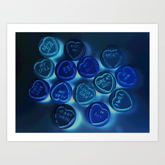 Negative Love Art Print