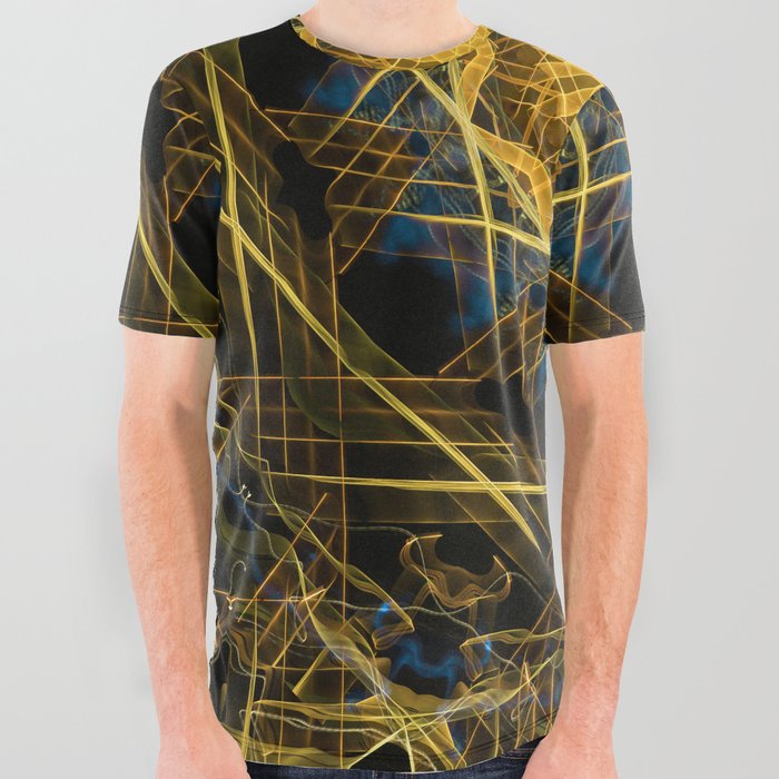 "The Golden Eye Awakes" All Over Graphic Tee