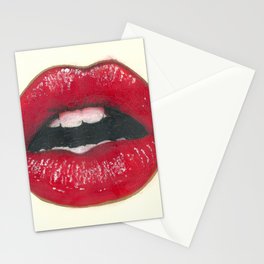 Lush - Red Lips Stationery Card