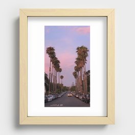 Palm Pinks Recessed Framed Print