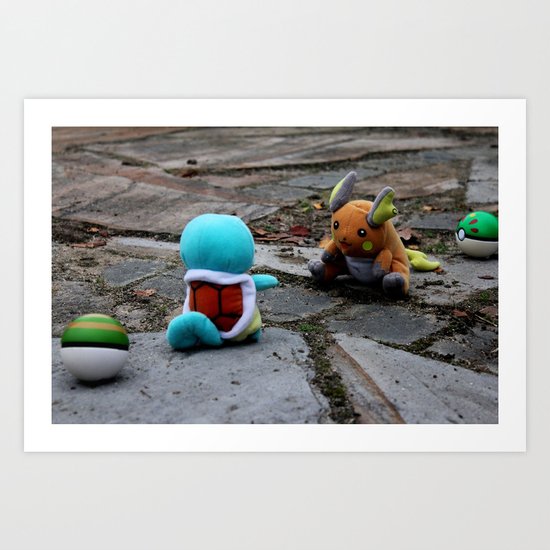 A Battle. Art Print