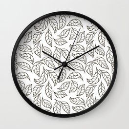 leaves pattern  Wall Clock