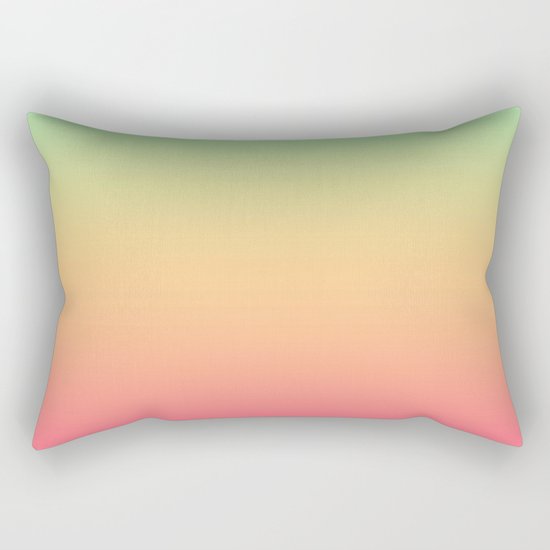 Ombre gradient digital illustration pink, blue, orange colors Rectangular Pillow