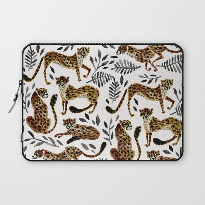 Cheetah Collection – Mocha & Black Palette Laptop Sleeve