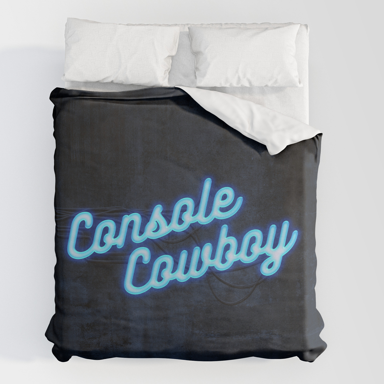 Console Cowboy Duvet Cover By Frances, Cowboy Duvet Cover
