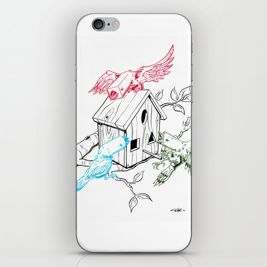 RGBirds iPhone & iPod Skin