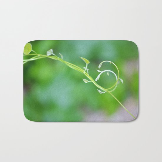 Cute Baby Curlicue Vines Bath Mat