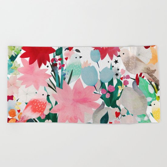 Bird's World Beach Towel