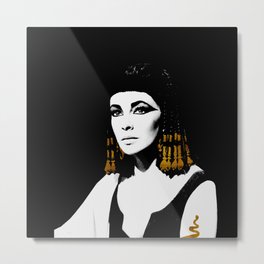 black & gold Cleo Metal Print | Digital, Figurative, Graphic Design, Elizabethtaylor, Other, Movies & TV, People, Egypt, Black, Graphicdesign 