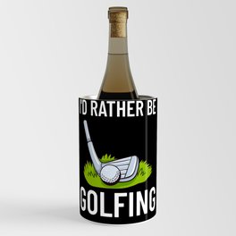 Golf Ball Golfing Player Golfer Training Beginner Wine Chiller