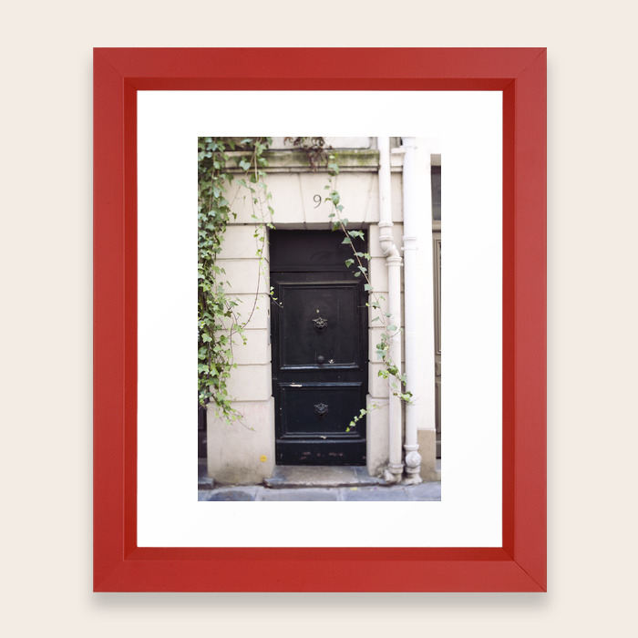 The Black Door At No 9 Framed Art Print By Christianalois Society6