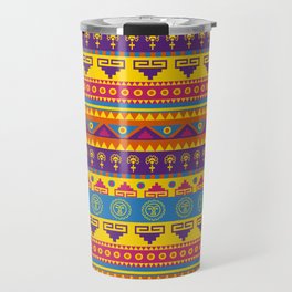 vivid mexican pattern Travel Mug